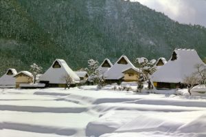 美山三景の雪景色